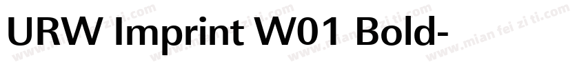 URW Imprint W01 Bold字体转换
